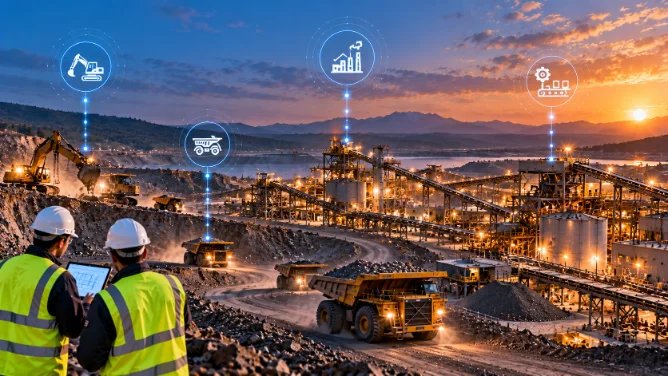 Mining and processing plant