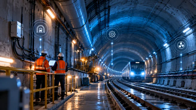 Tunnel boring machine and metro ring